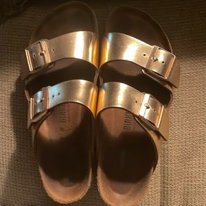 Rose gold Birkenstock